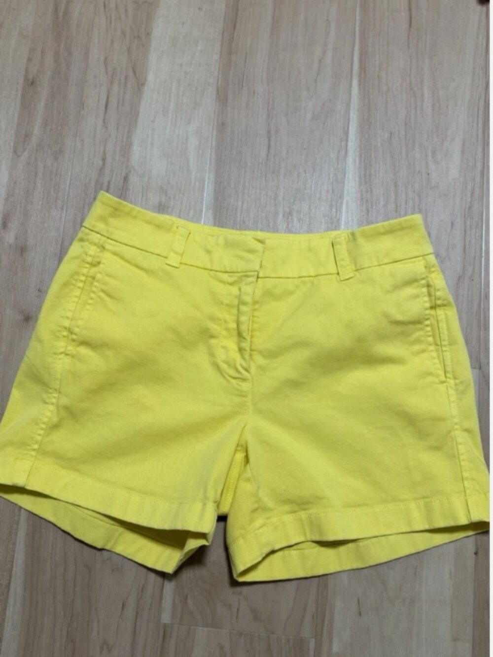 J. Crew Yellow Chino Shorts Size 0